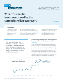 With Cross-Border Investments, Realize That Currencies Will Mean Revert March 2021