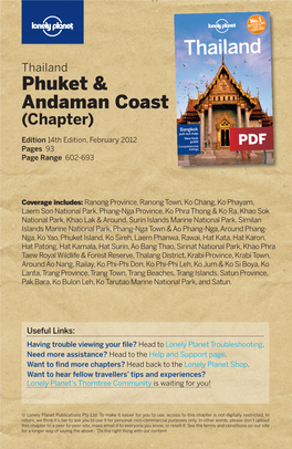 Thailand Phuket & Andaman Coast (Chapter)