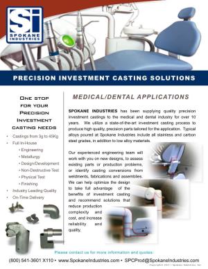 Precision Investment Casting Solutions