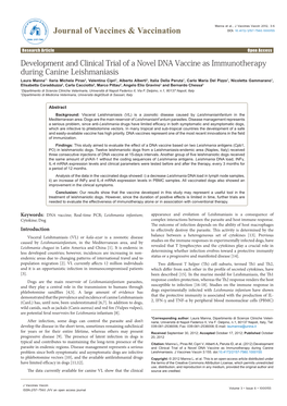 Development and Clinical Trial of a Novel DNA Vaccine As