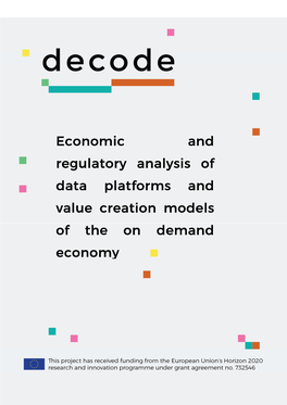 Economic and Economic and Economic and Economic and Regulatory Analysis of Data Platforms and Data Platforms and Value Creation