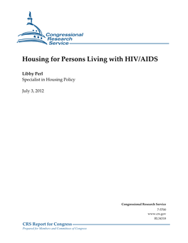 Housing for Persons Living with HIV/AIDS