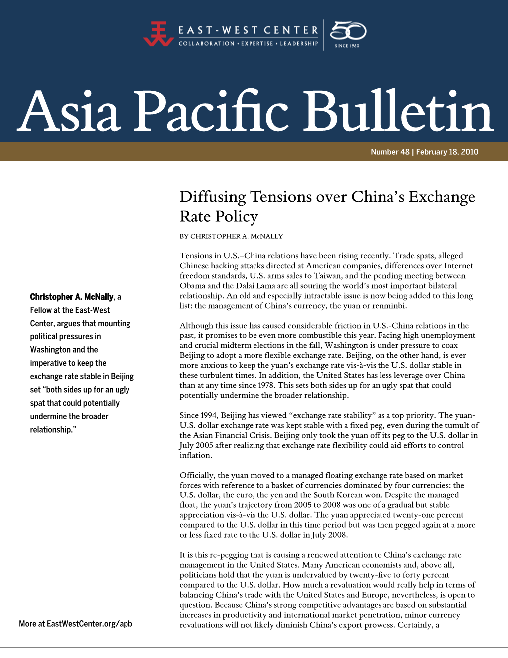 Asia Pacific Bulletin