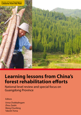 Learning Lessons from China's Forest Rehabilitation Efforts