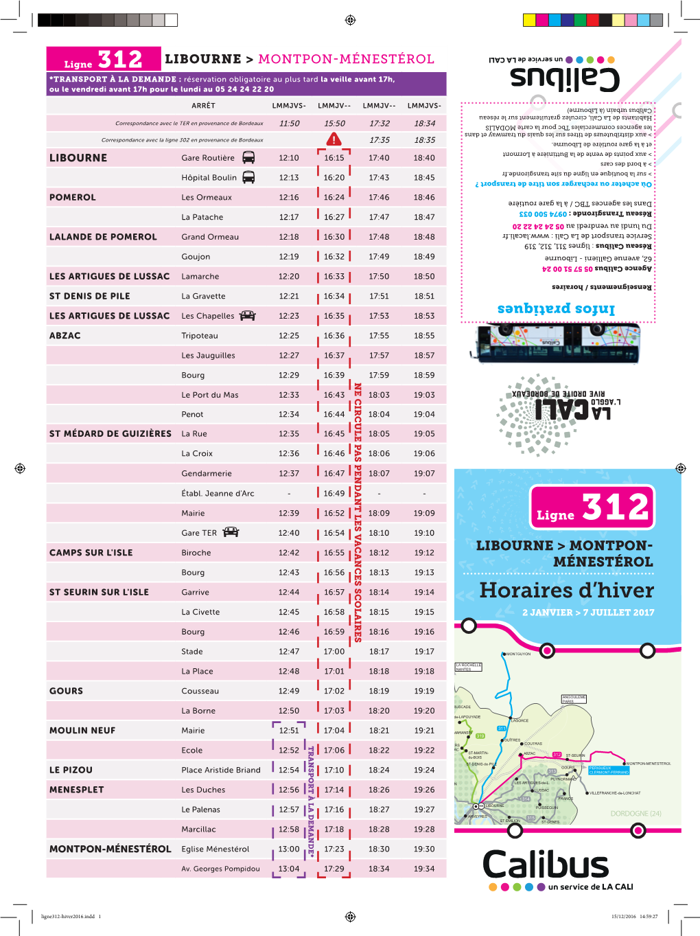 Horaires D'hiver