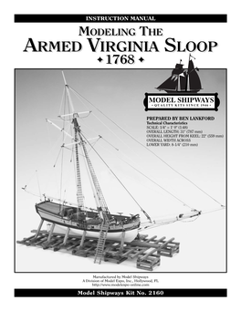 Armed Virginia Sloop ! 1768 !