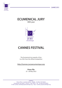 Ecumenical Jury Cannes Festival