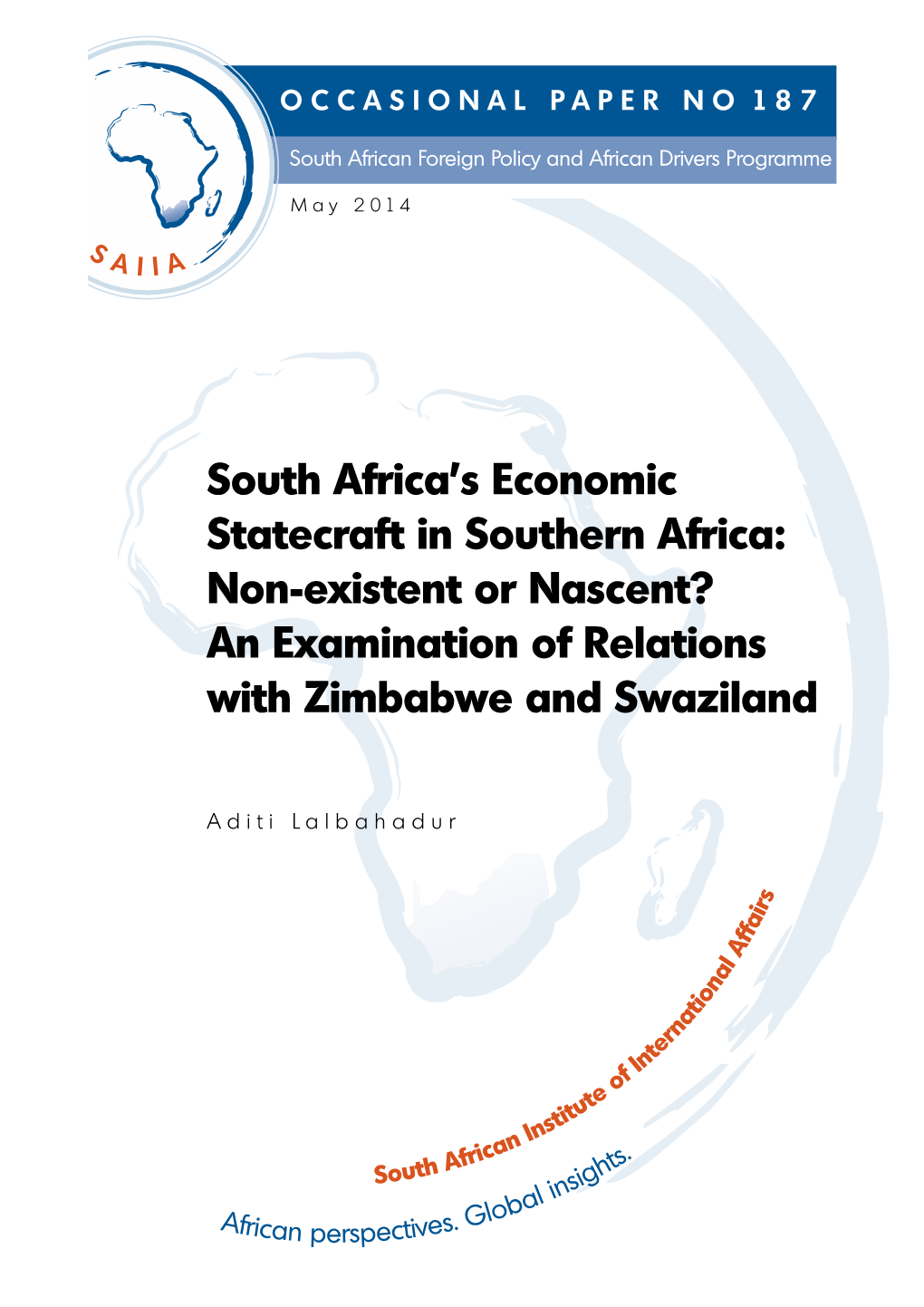 South Africa's Economic Statecraft in Southern Africa