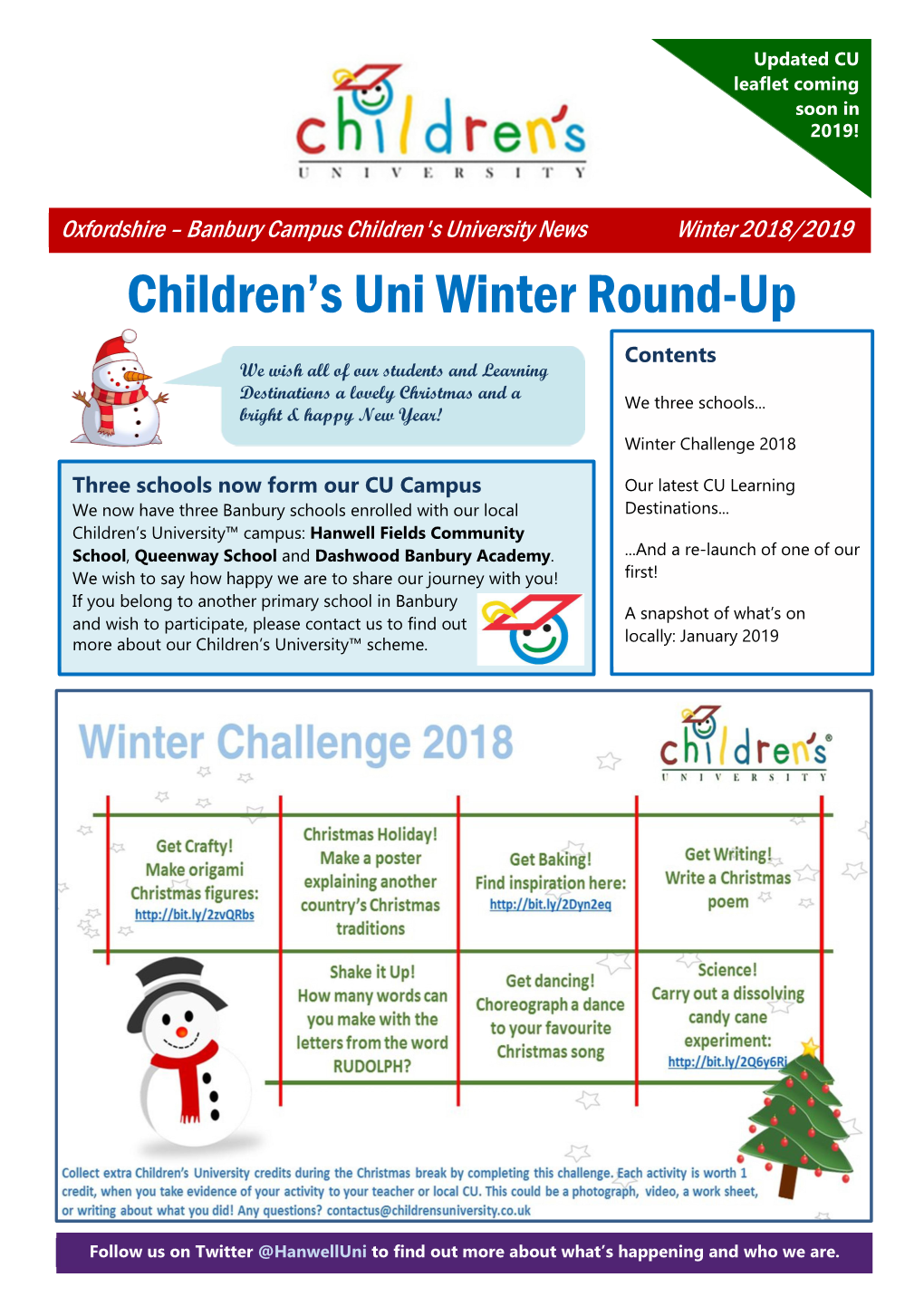 Children's Uni Winter Round-Up