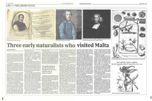 Three Early Naturalists Who Visited Malta
