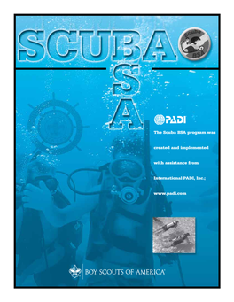 Scuba BSA Program Was Created and Implemented with Assistance From