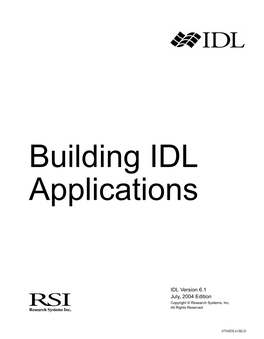 Building IDL Applications