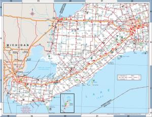 Official Road Map of Ontario
