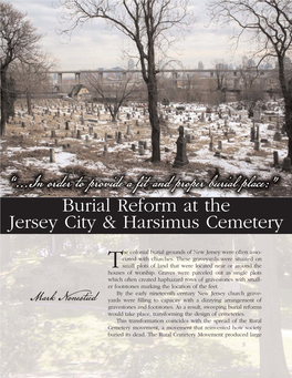Burial Reform at the Jersey City & Harsimus Cemetery