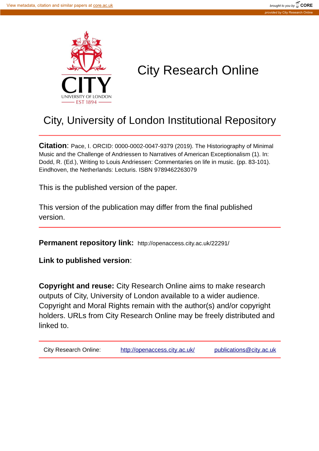 City Research Online