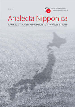Analecta Nipponica Journal of Polish Association for Japanese Studies