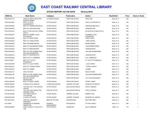 East Coast Railway Central Library