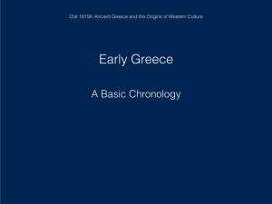 Iliad and Odyssey - 800-750 BCE Early Greece