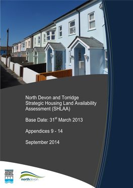 North Devon and Torridge Strategic Housing Land Availability Assessment (SHLAA)