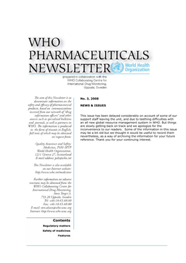 Contents Regulatory Matters Safety of Medicines Features