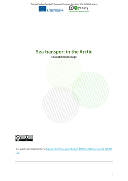 Sea Transport in the Arctic Educational Package