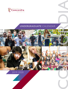 Undergraduate Calendar 2019-2020
