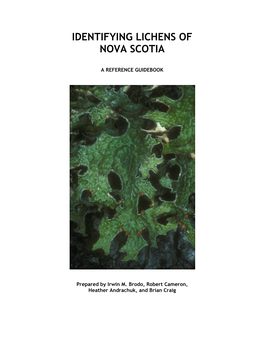 Identifying Lichens of Nova Scotia