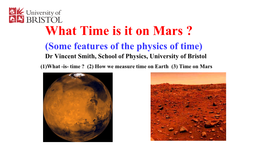 Physics of Time