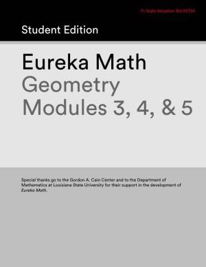 Eureka Math Geometry Modules 3, 4, 5