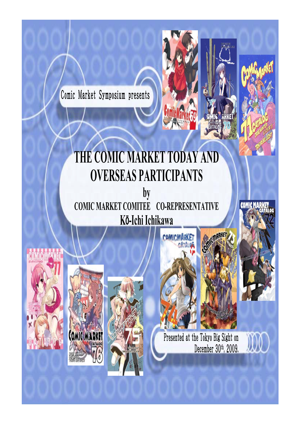 (PDF) the Comic Market Today and Overseas Paticipants