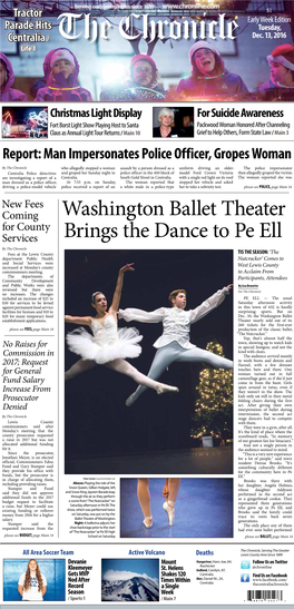 Washington Ballet Theater Brings the Dance to Pe