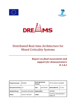 Distributed Real-Time Architecture for Mixed Criticality Systems