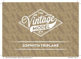 Sopwith Triplane Instruction Booklet