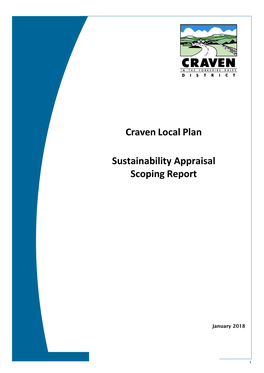 Craven Local Plan Sustainability Appraisal Scoping Report