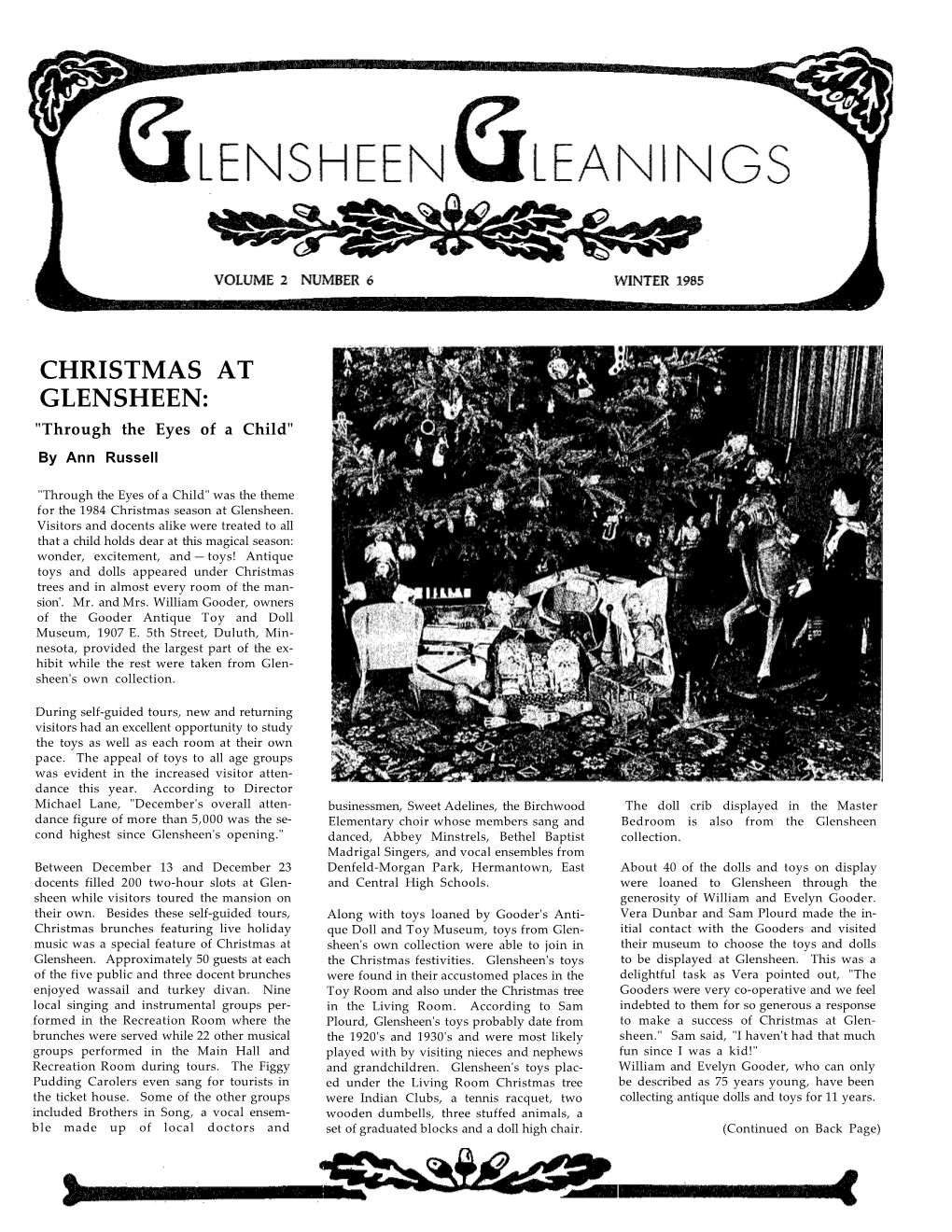 CHRISTMAS at GLENSHEEN: 