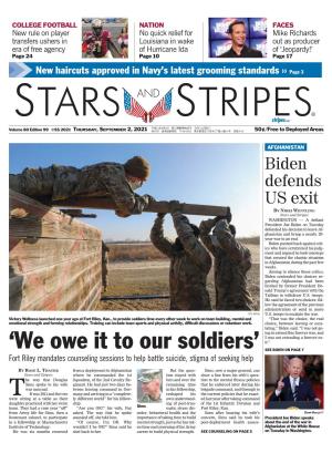 'We Owe It to Our Soldiers'