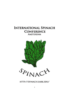 Spinach Conference Program