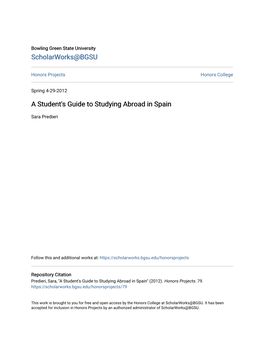 A Student's Guide to Studying Abroad in Spain