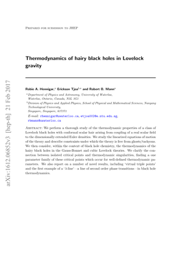 Thermodynamics of Hairy Black Holes in Lovelock Gravity