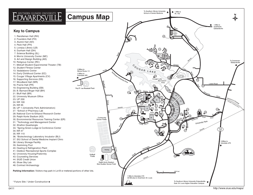 SIUE Campus Map (Pdf)