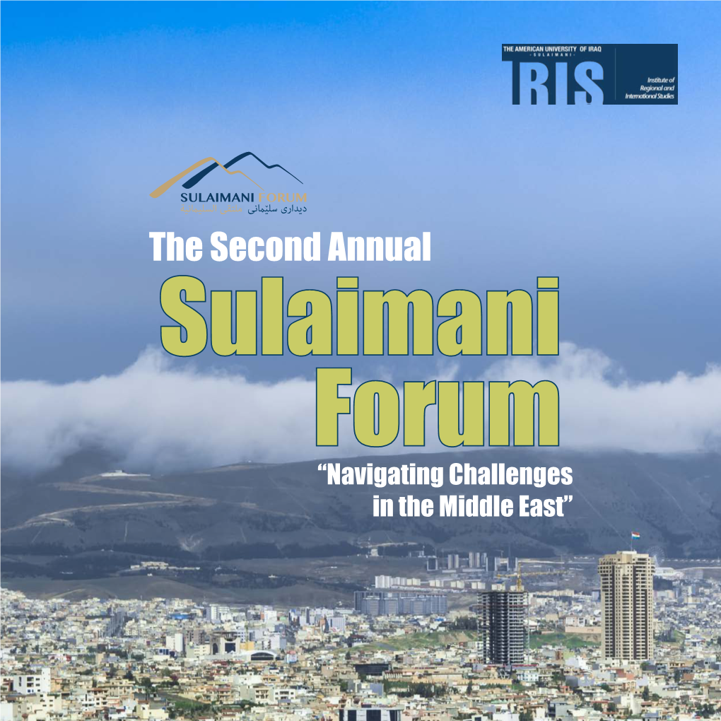 The Second Annual Sulaimani Forum 2014.Pdf