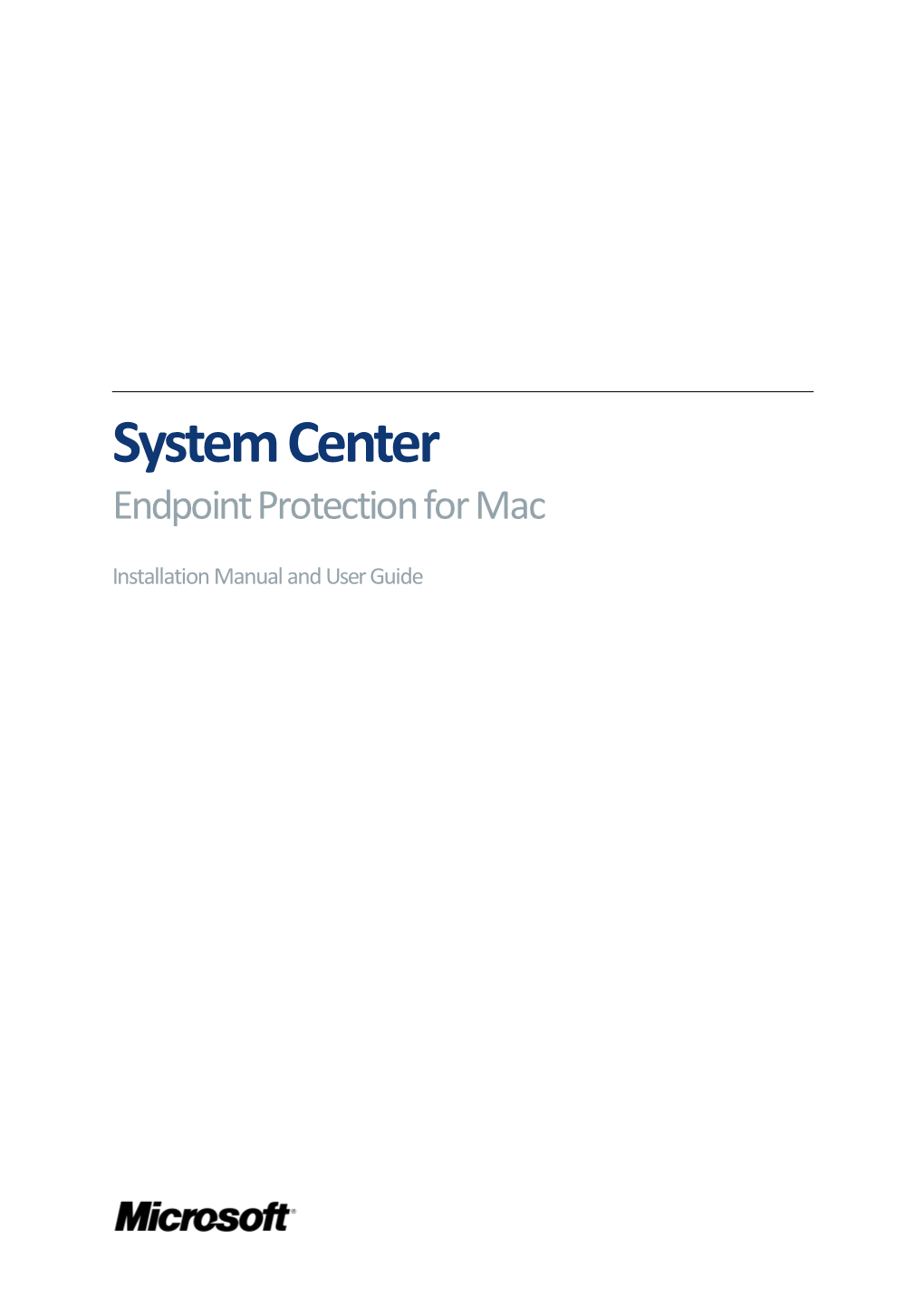 System Center Endpoint Protection for Mac