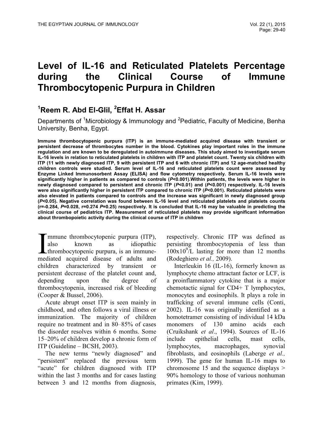 Decreased Adhesion Molecules Expression on Granuloma Forming