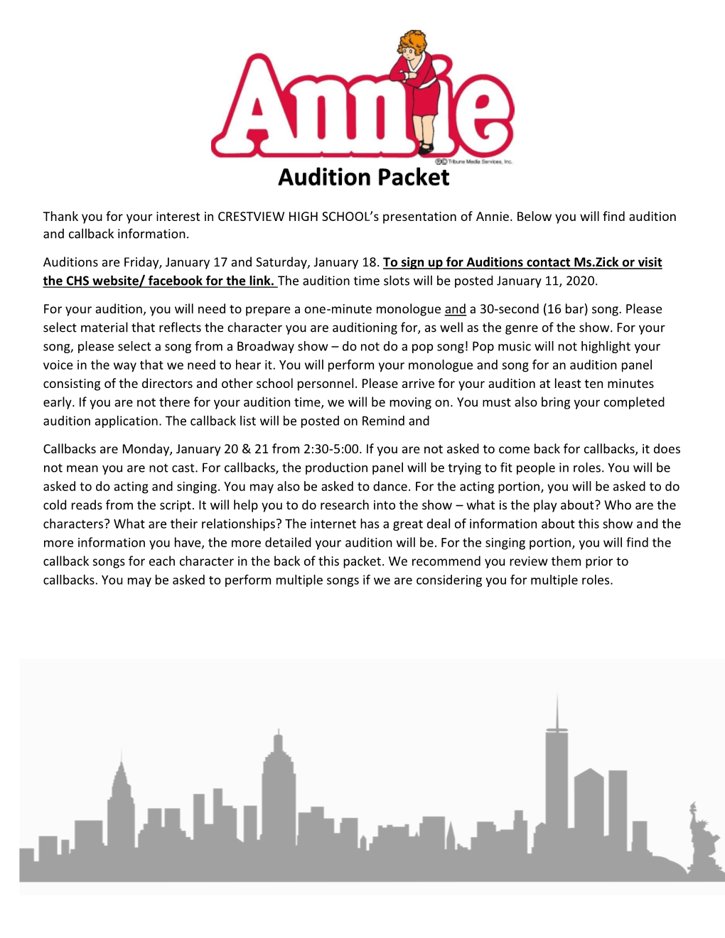 CHS-Annie-Audition-Packet.Pdf