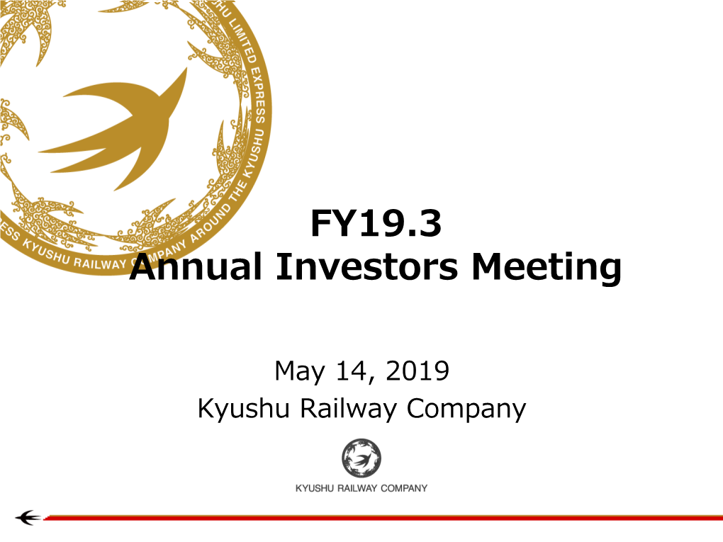 FY19.3 Annual Investors Meeting