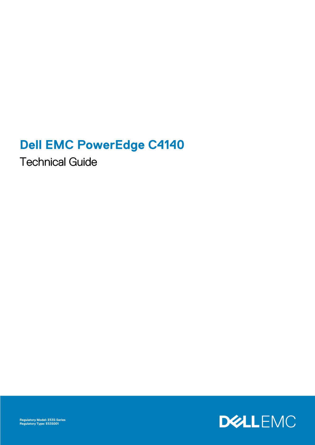 Dell EMC Poweredge C4140 Technical Guide