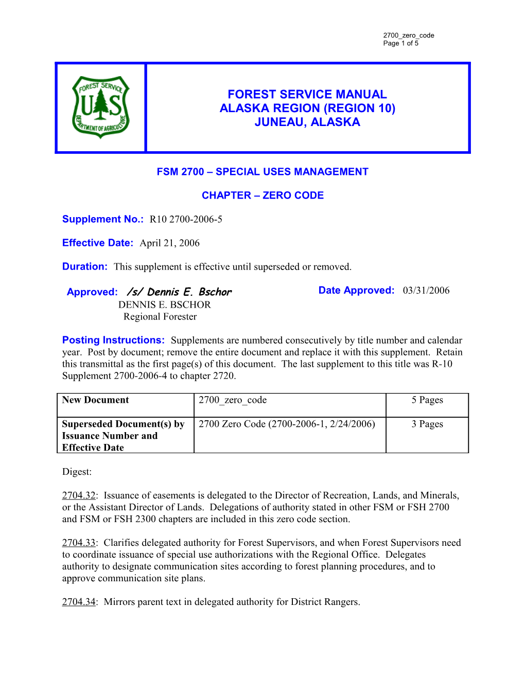 Fsm 2700 Special Uses Management