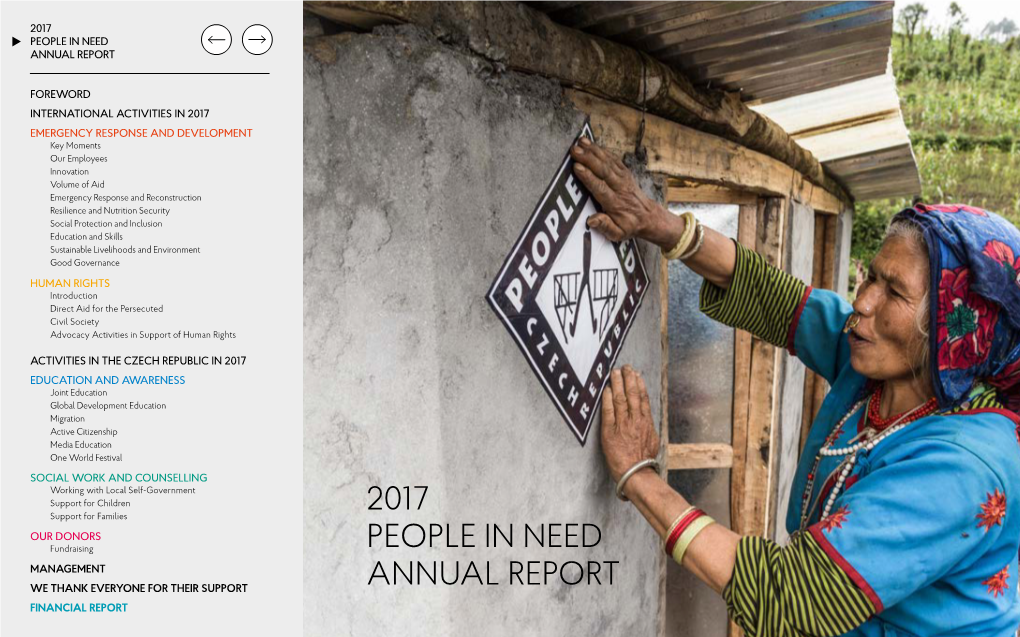 2017 People in Need Annual Report