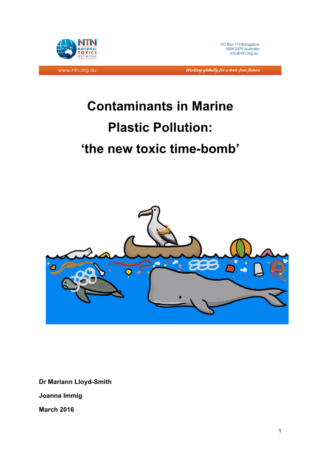 New Toxic Time Bomb: Contaminants in Marine Plastic Pollution