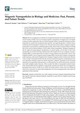 Magnetic Nanoparticles in Biology and Medicine: Past, Present, and Future Trends